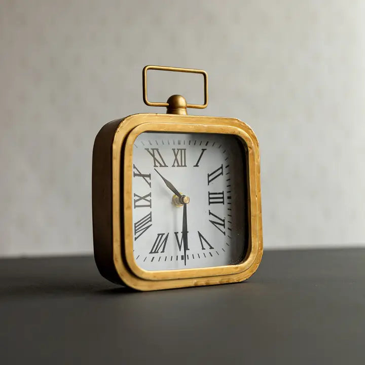 Brass Tabletop Clock