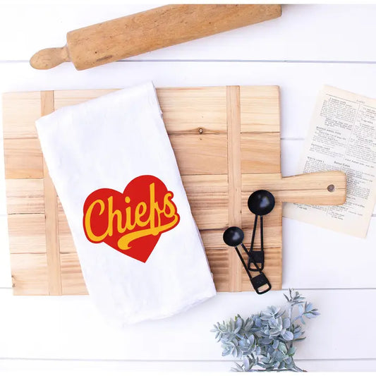 Cotton Tea Towel - Chiefs Heart