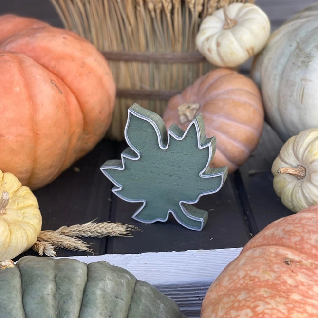 Wooden Fall Leaf