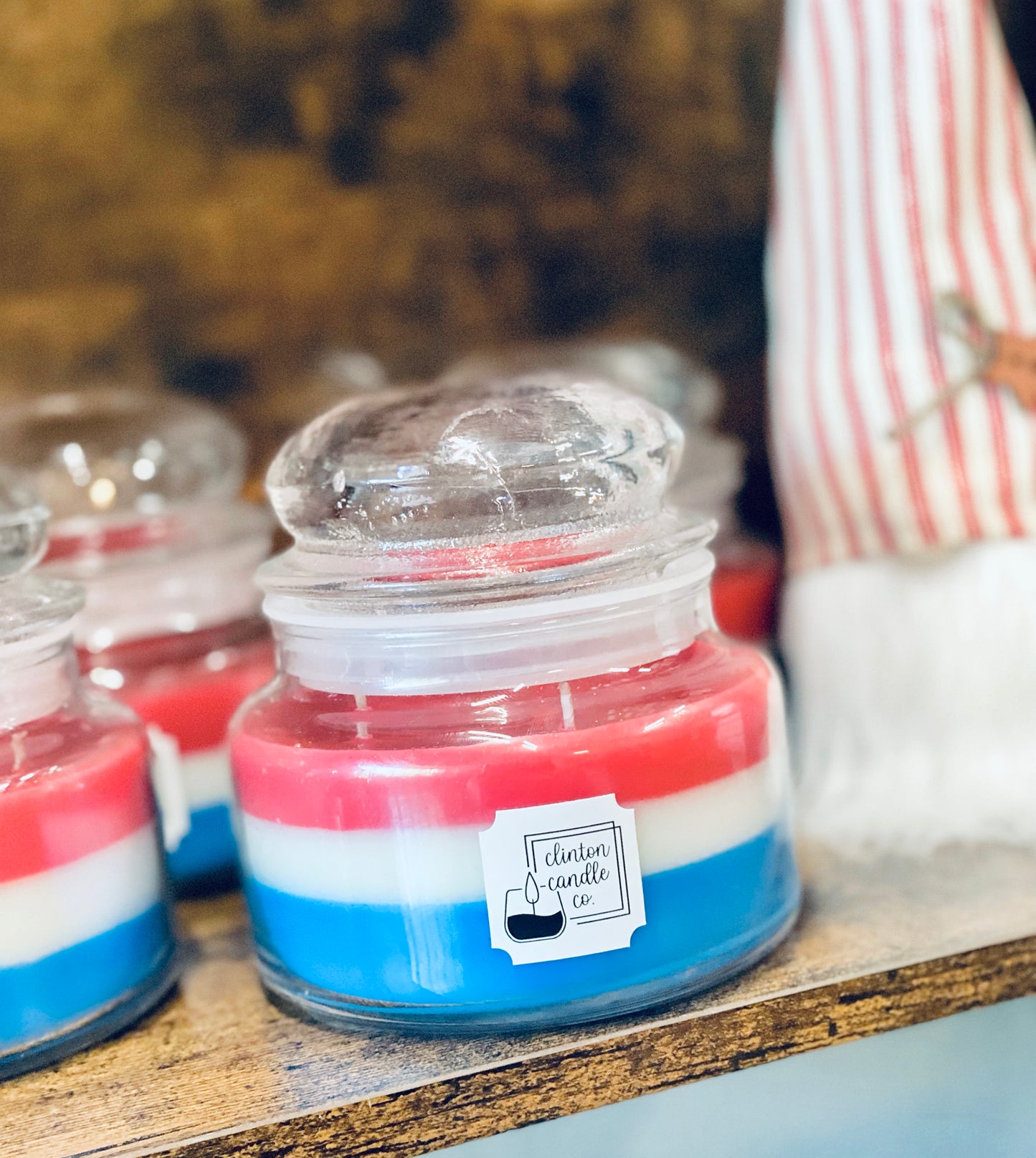 Red, White & Blue Candle