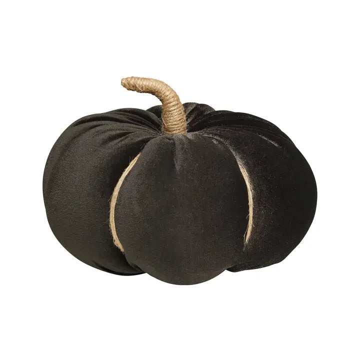 Large Black Velvet Pumpkin